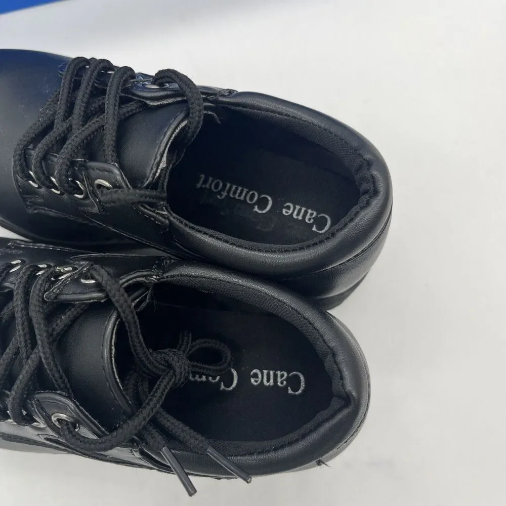 Cane Comfort Little Boys Black Dress Shoes Church School‎ Size 12.5 Read Desc